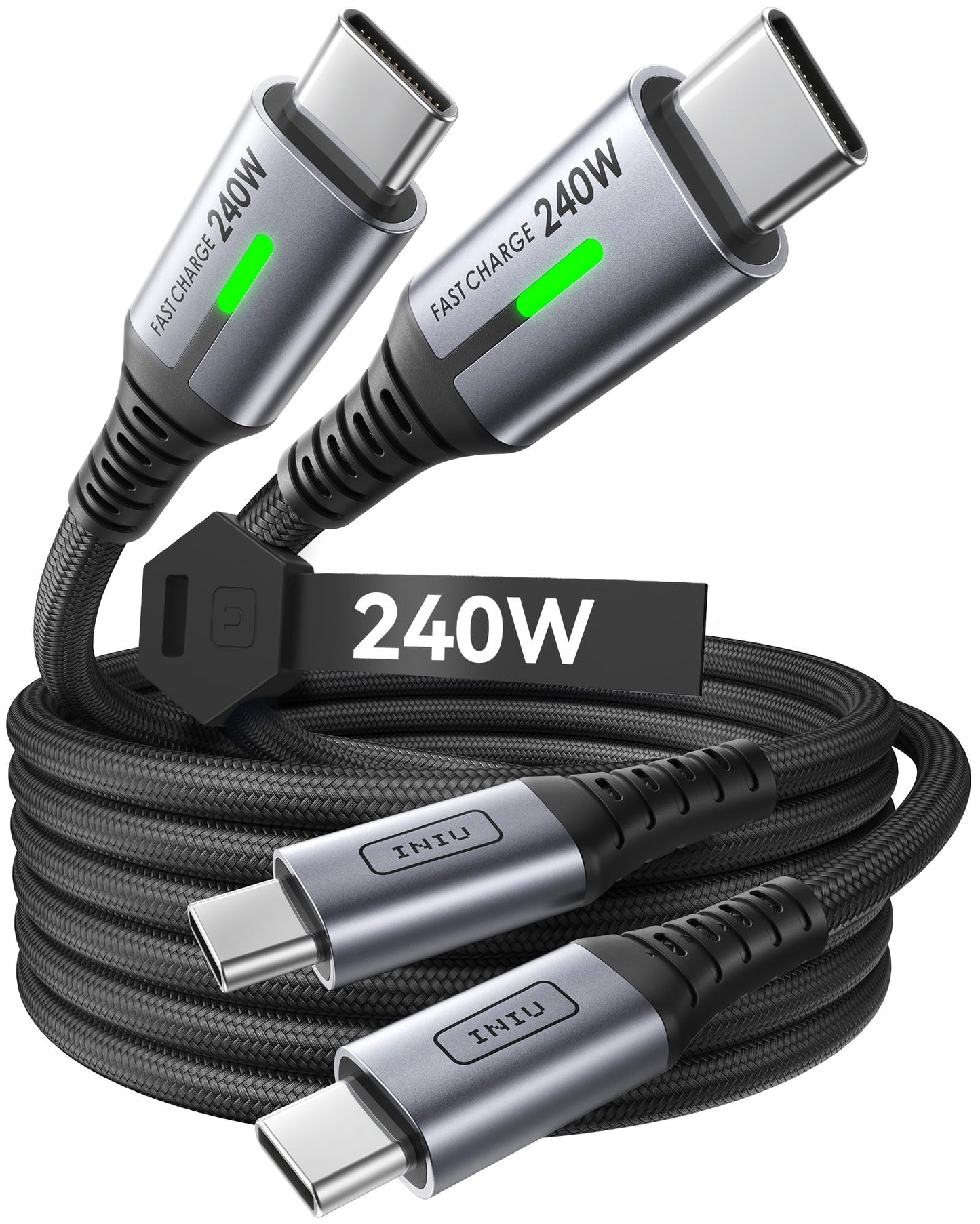 INIU 13.2 Feet USB Type C to USB Type C Cable 240W Charging DI-D7CC
