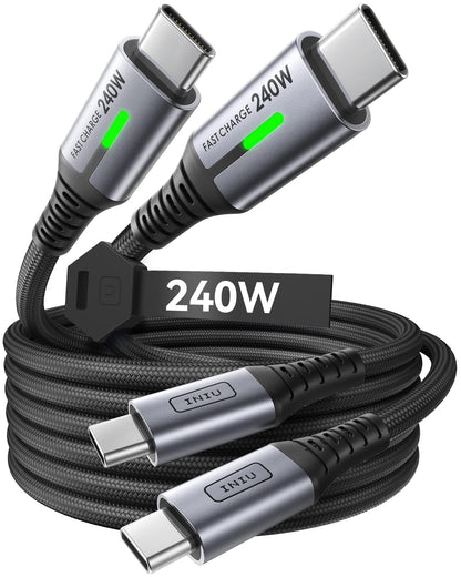 INIU 13.2 Feet USB Type C to USB Type C Cable 240W Charging DI-D7CC