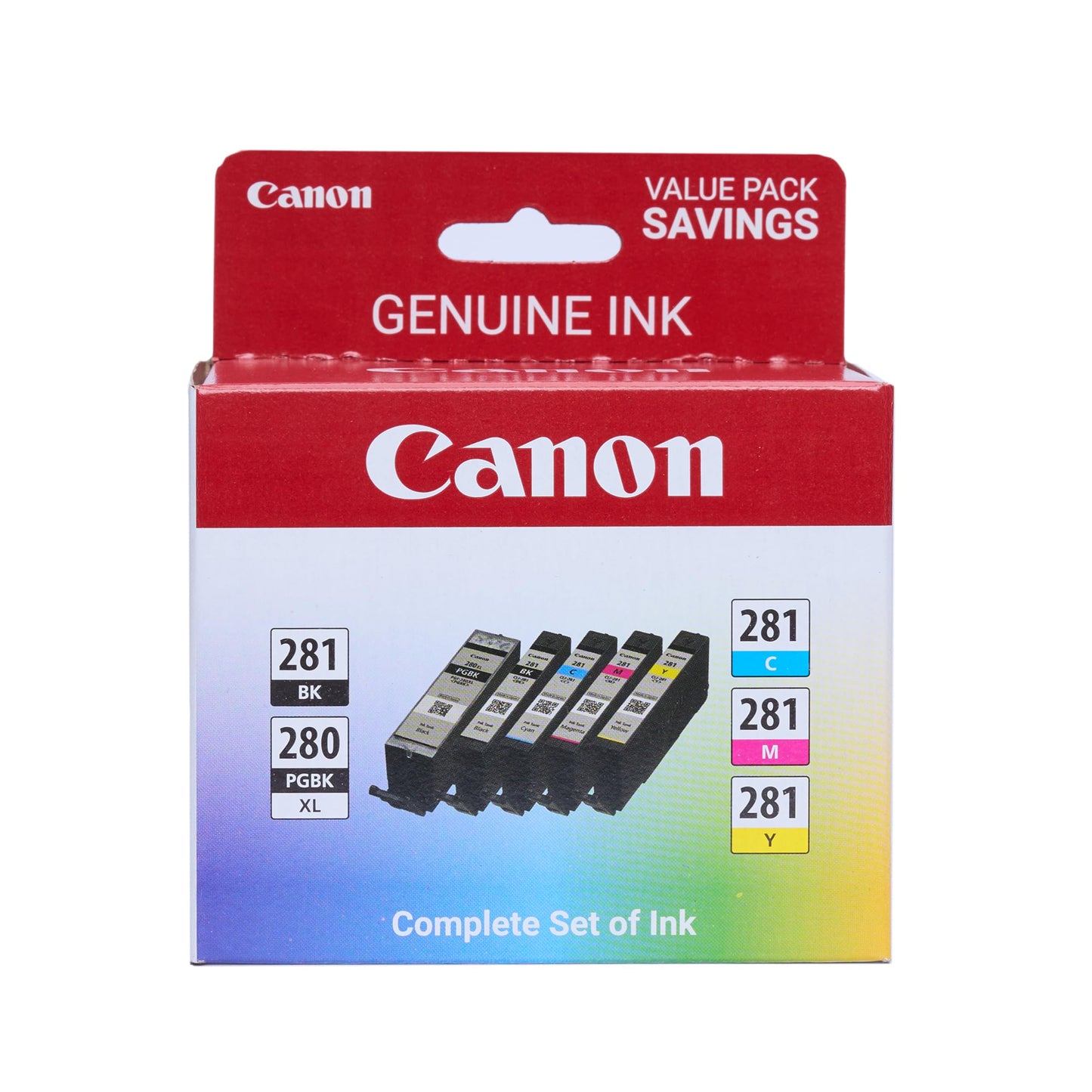 Canon PGI-280 XL CLI-281 Genuine Inkjet Cartridge 1200 Page Yield Black and Color