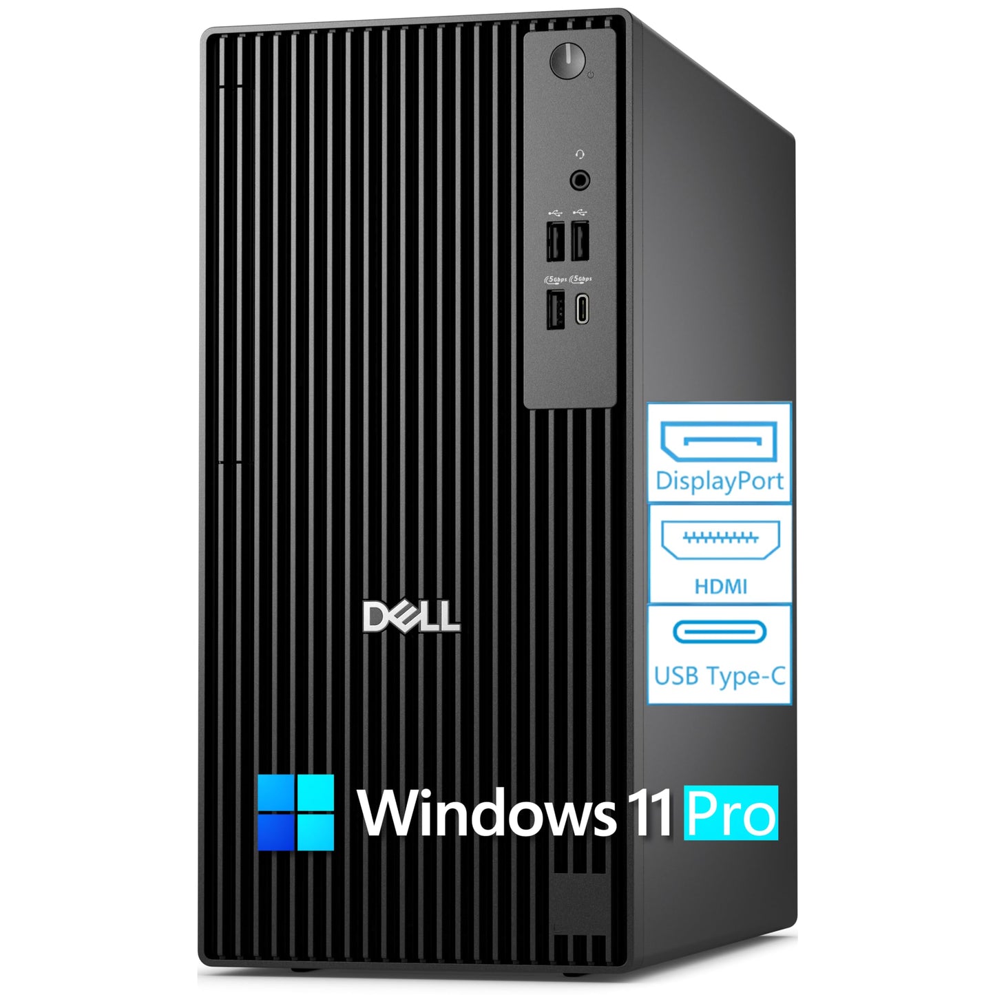 Dell Pro Tower PC Intel Core i3-14100 4.7GHz 32GB DDR5 1TB PCIe SSD