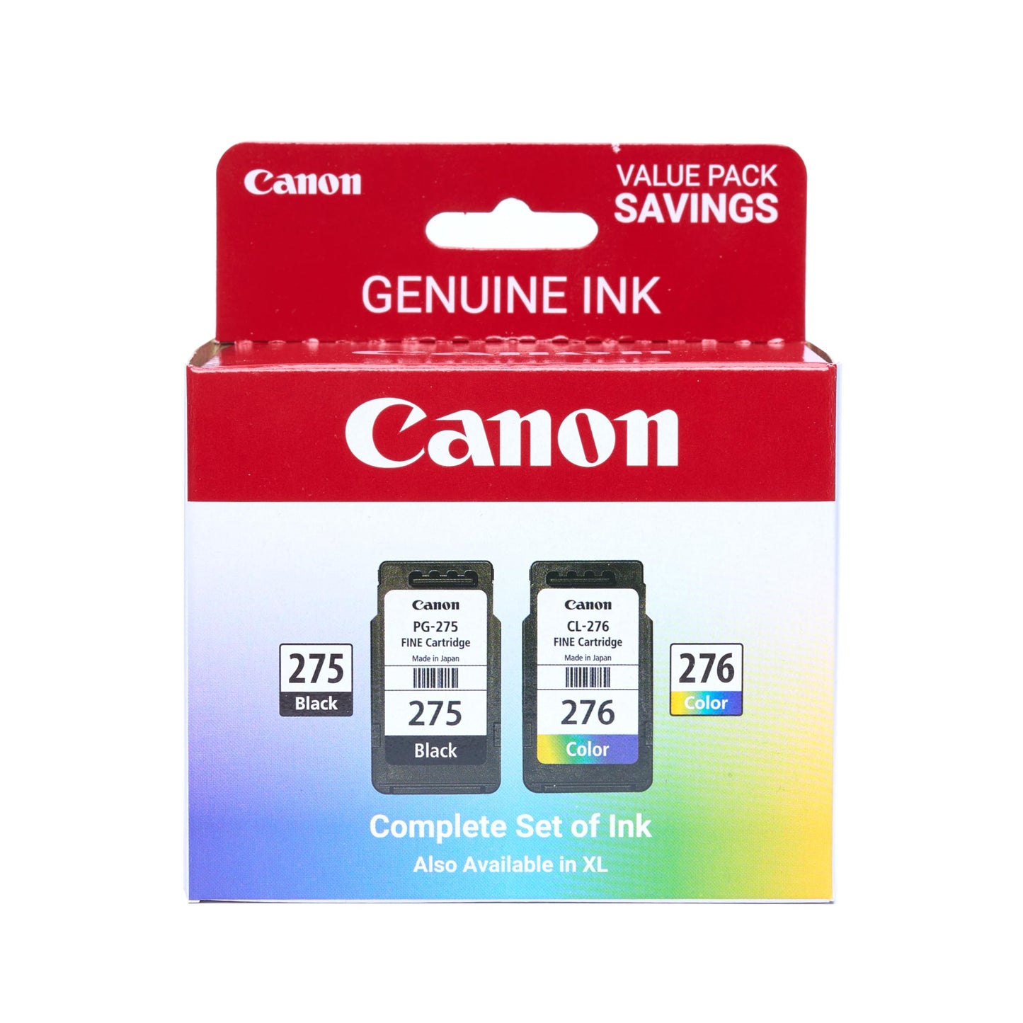 Canon PG-275/CL-276 Genuine Ink Cartridge Set 740 Page Yield Black/Multicolor Ink for TS3520/TR4720