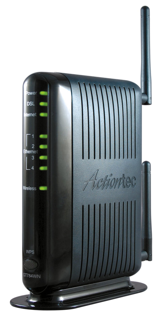 Actiontec Dual-Band GT784WN Modem Router 300 Mbps 4-Port Wired/Wireless