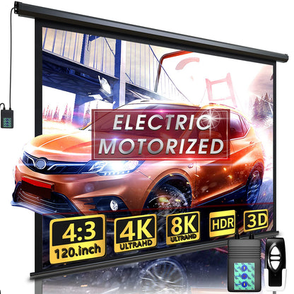 Aoxun 120-43 4:3 Electric Projection Screen