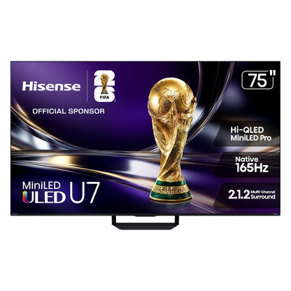 Hisense 75" U7SG 4K UHD 165Hz Hi-QLED MiniLED Pro Smart TV
