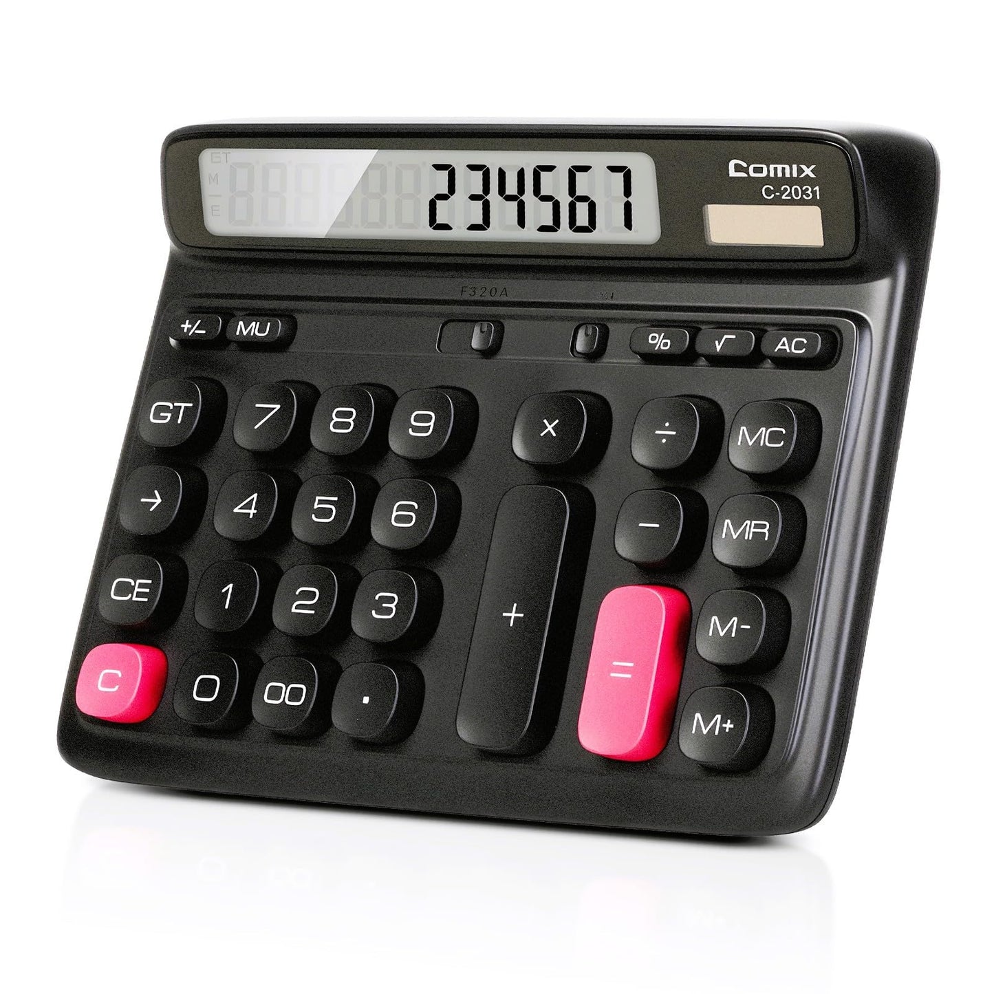 Comix 7.28" x 5.9" A-WM-C-2031BK LCD Standard Function Calculator