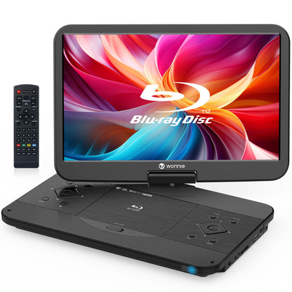 WONNIE 17.6" W-BR156 1080p Portable Blu-ray Player with Swivel Screen