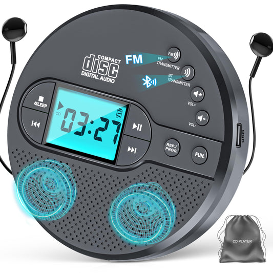 AFU 5.75" CD35 CD Player Bluetooth Connectivity Anti-Skip 1-Channel Portable