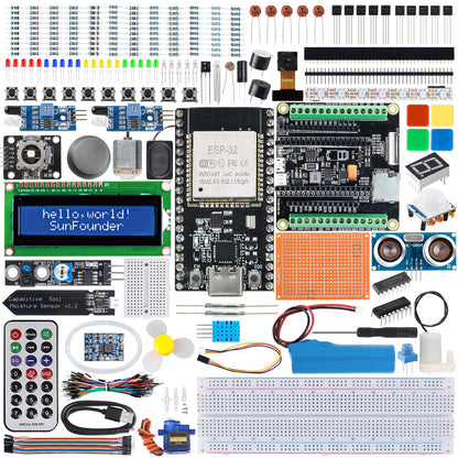 SunFounder ESP32 Ultimate Starter Kit 320+ Components Bluetooth Compatible with Linux