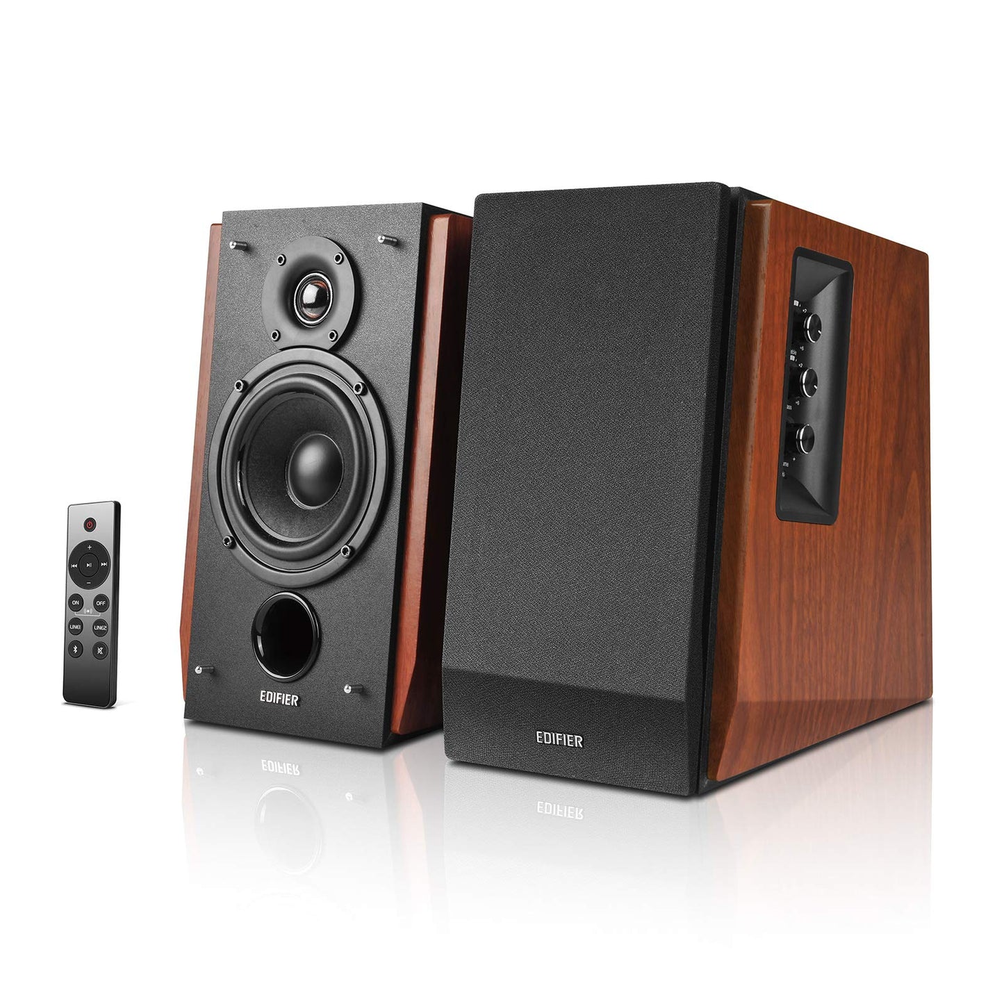 Edifier 4 Inch R1700BTS Wired and Wireless Bookshelf Speakers with Remote Control