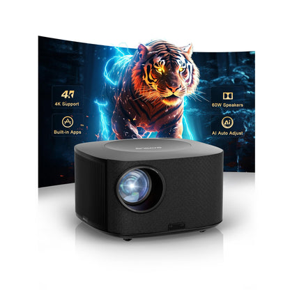 ONOAYO 10" x 7" x 12" Model ONO5 Pro 1920 x 1080 4K Support LCD Projector