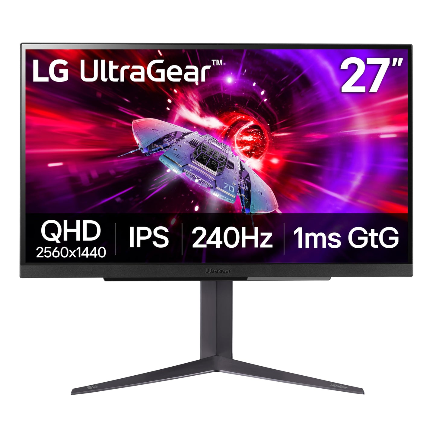 LG 27GR83Q-B 27 Inch QHD Ultra Wide 2560x1440 240Hz IPS Monitor