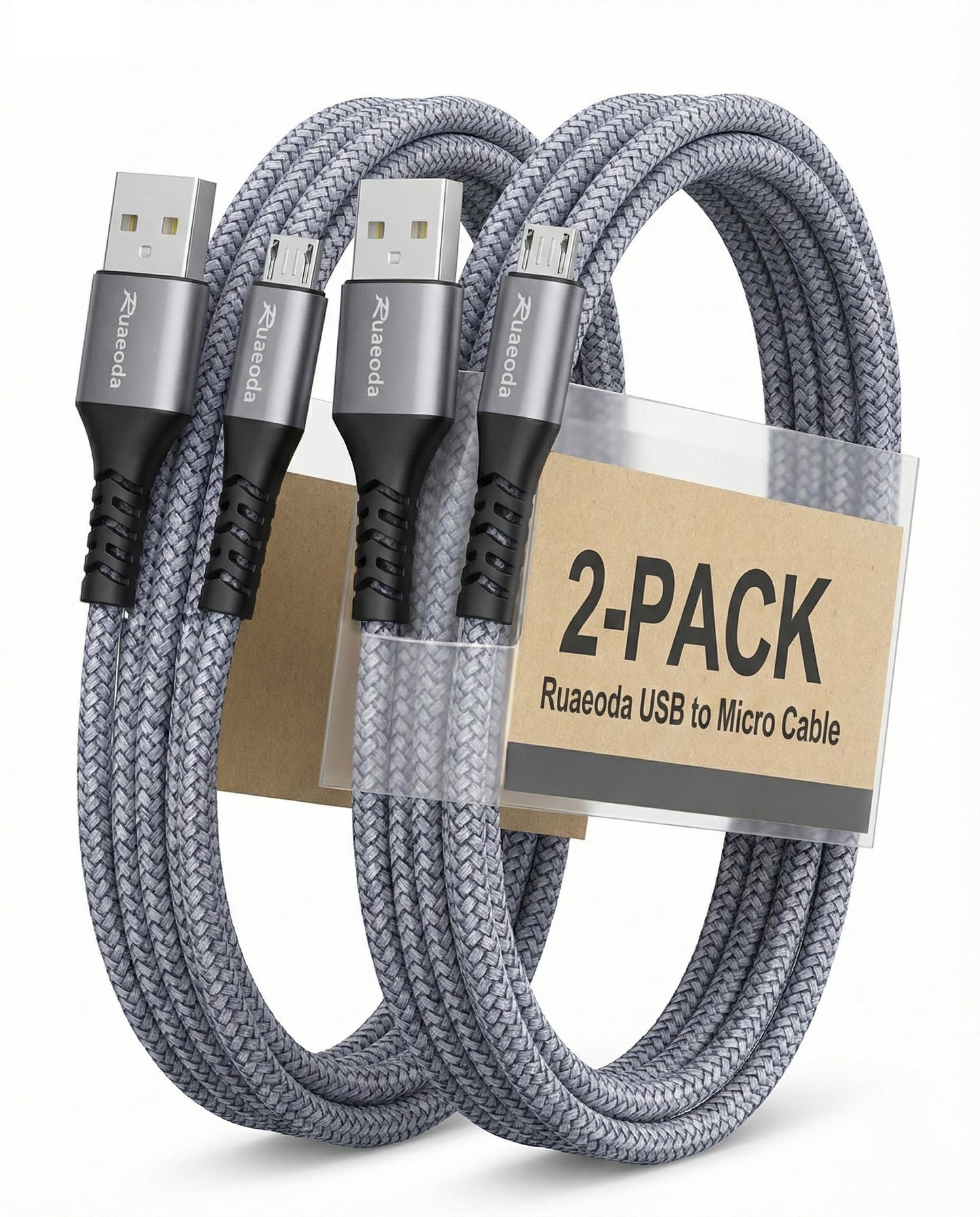 Ruaeoda 6ft Micro USB Cable rR142 Fast Charging Wire CE FCC RoHS USB 2.0