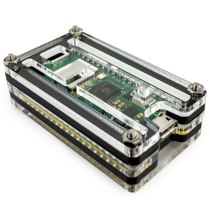 C4Labs Zebra Pico W Case Mini ITX Raspberry Pi 2.5 inches Dual Band Acrylic Stainless Steel