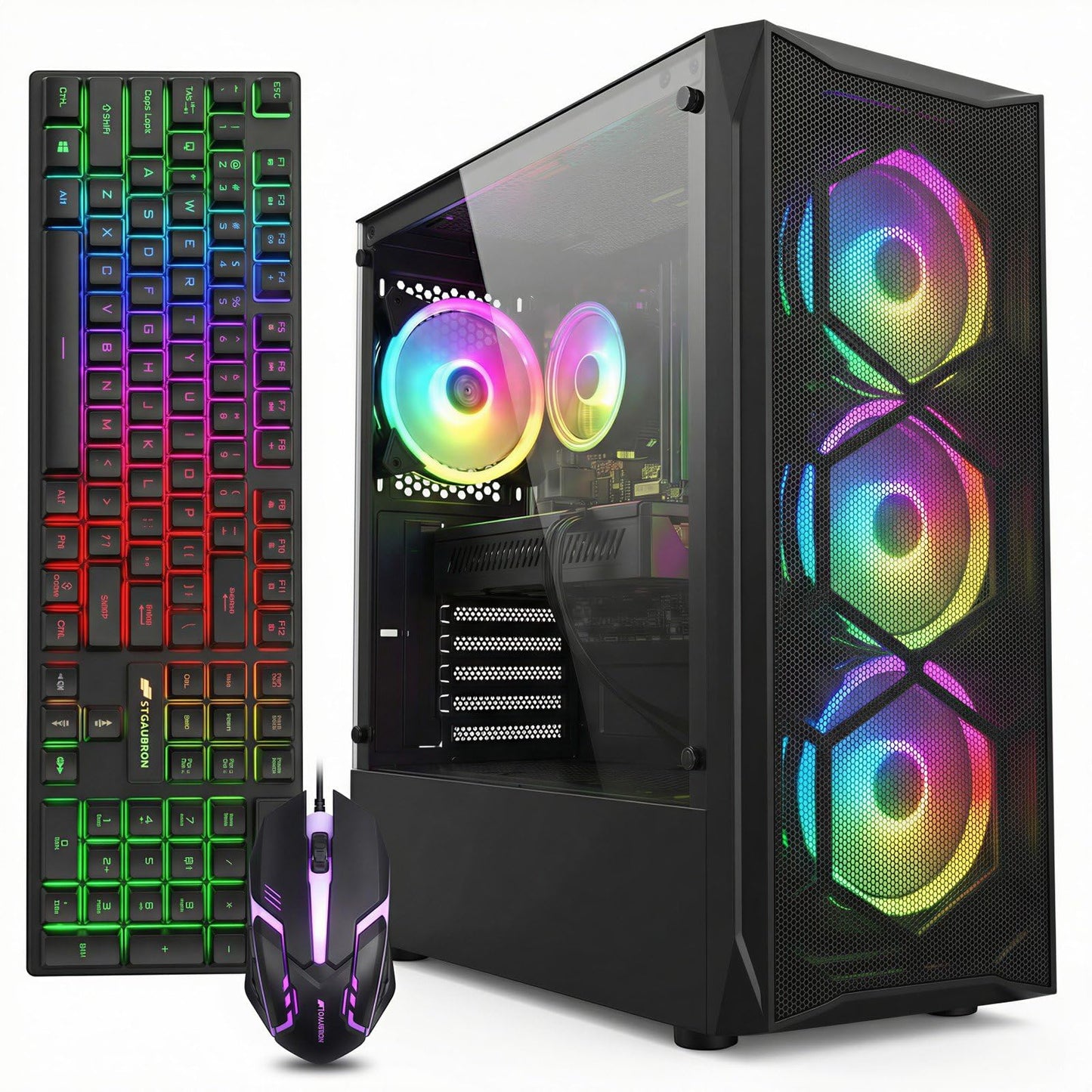 STGAubron 14.96 x 7.87 x 17.52 inches ABR0122 4K 60Hz Computer Tower