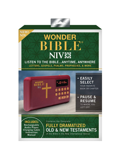 WONDER BIBLE 1.44" 30714 NIV Audio Player with Built-In Speaker