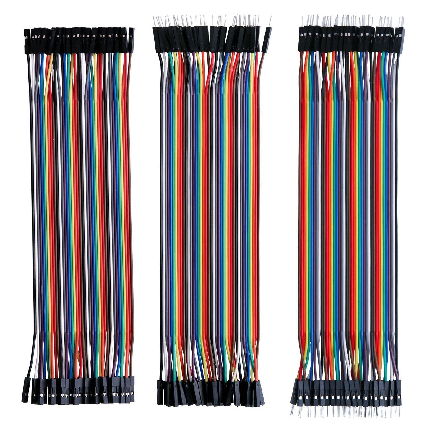 ELEGOO 120pcs Dupont Wire Kit Male to Female, Male to Male, Female to Female Connection Cables