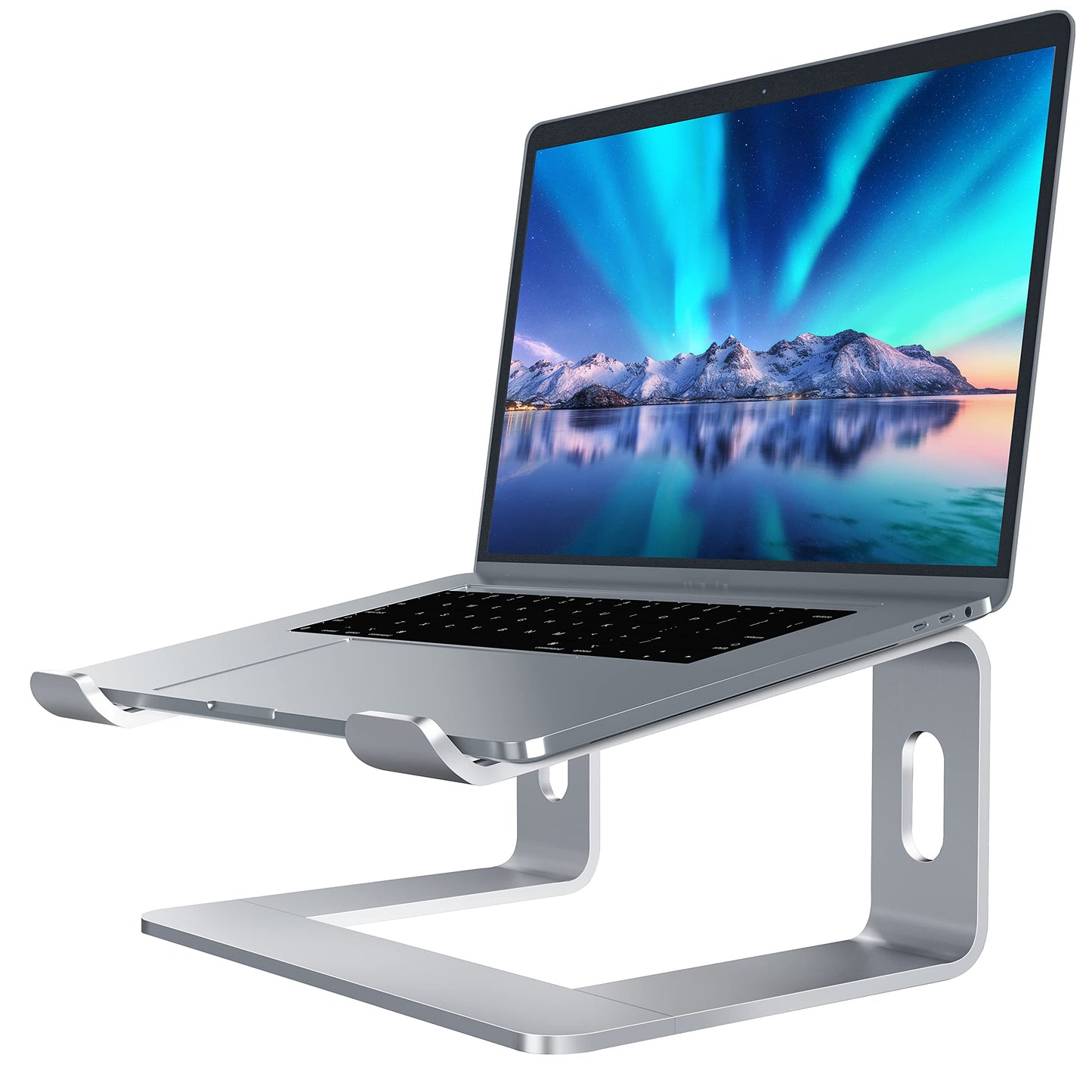 SOUNDANCE LS1 Laptop Stand, Aluminum Ergonomic Computer Riser for 10-15.6 Inch Laptops
