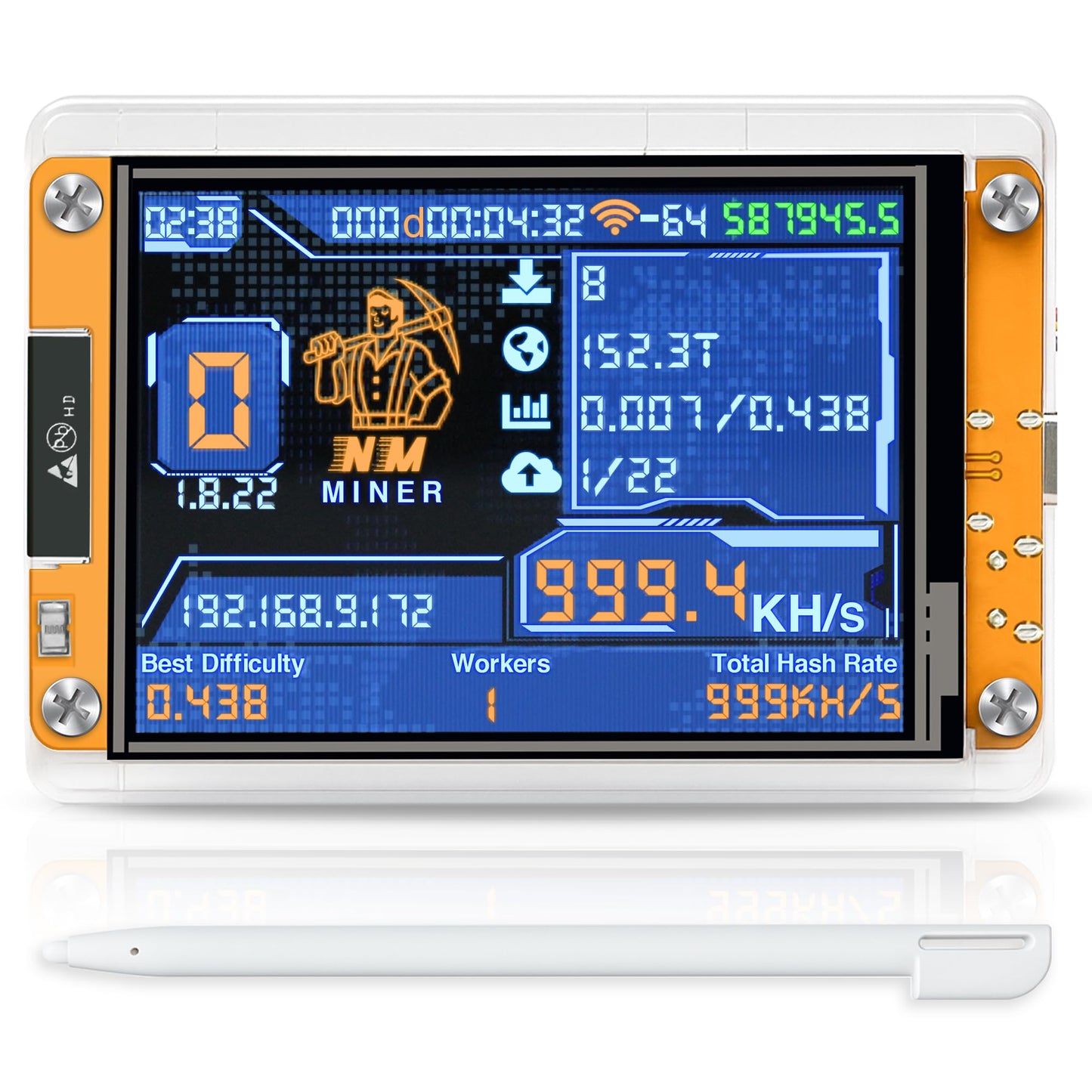 LinToButy 3" Crypto Miner V2 NMMiner FreeRTOS 512KB 1-Core ARM