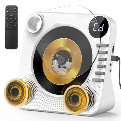 Greadio Desktop CD Player CD86 Bluetooth AUX 5W 2 Channel Audio CD Player