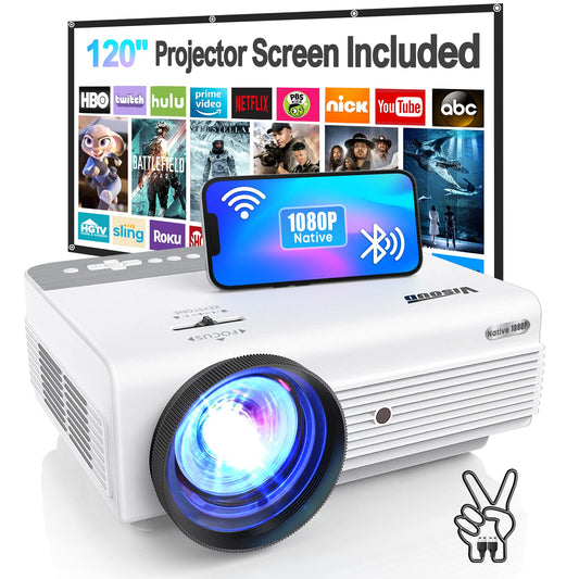Visoud 1 Count V6-N 1920 x 1080 12000 Lumen LCD Portable Projector