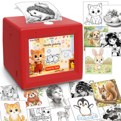 Happi2U 3.74 x 4.6 x 3.93 Q15 Monochrome Thermal Sticker Printer