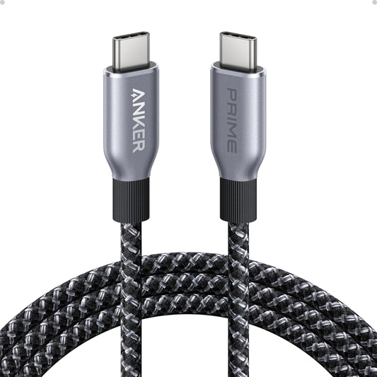 Anker 6 Feet A88E2 USB Type C Male-to-Male Cable 480 Mbps Data Transfer 240W Power Delivery USB-IF Compliant