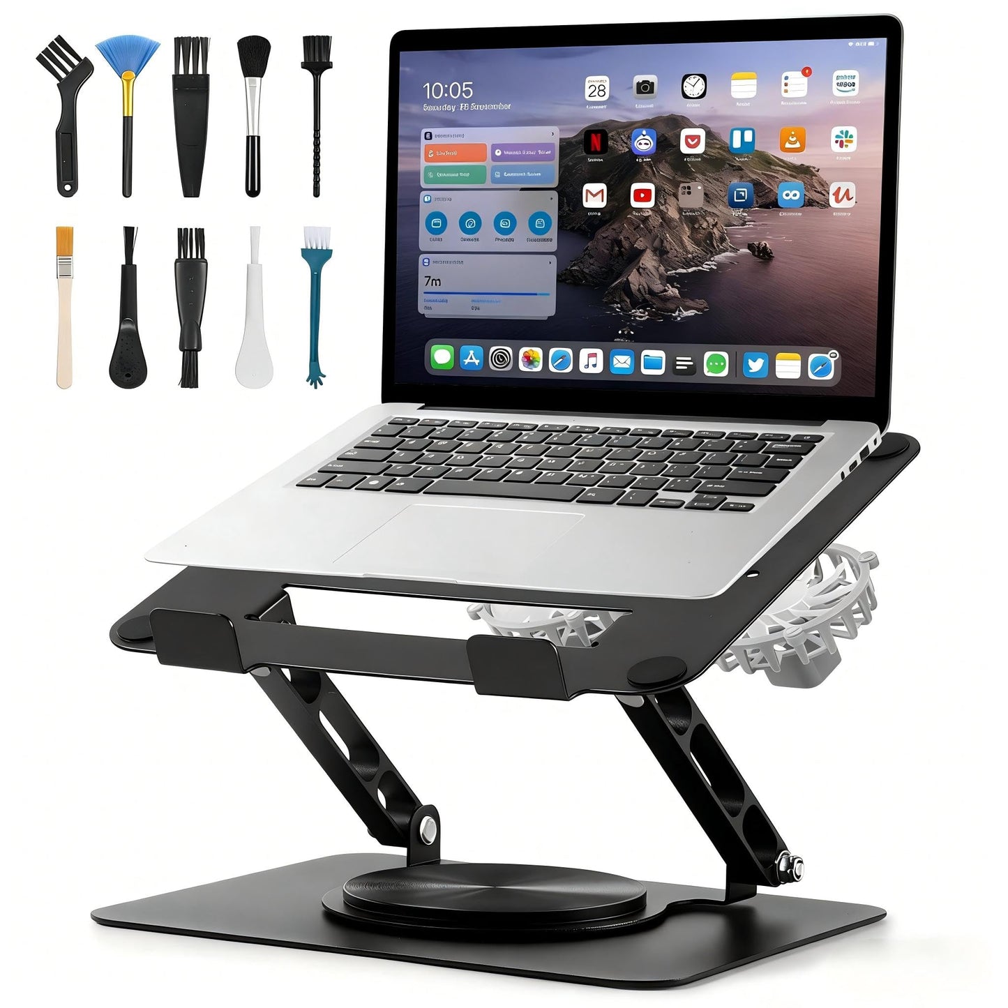 GcwJovialite 10-17.3 Inch WCY-LP-005 Active Cooling Laptop Stand with Dual Fans