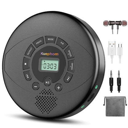 Kuephom 5.7 inch PM11 Portable CD Player with USB and AUX Connectivity
