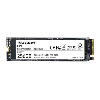 Patriot 256GB P300P256GM28 Internal Solid State Drive, NVMe, PCIe 3.0 x4, Black