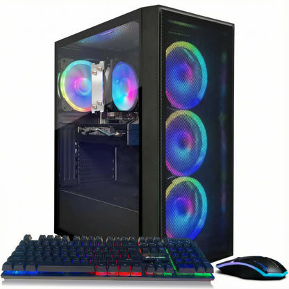 STGAubron Tower Computer ABR1722 AMD Ryzen 7 5700X up to 4.6GHz GeForce RTX 3050 6GB 16GB DDR4 1TB SSD 1920x1080