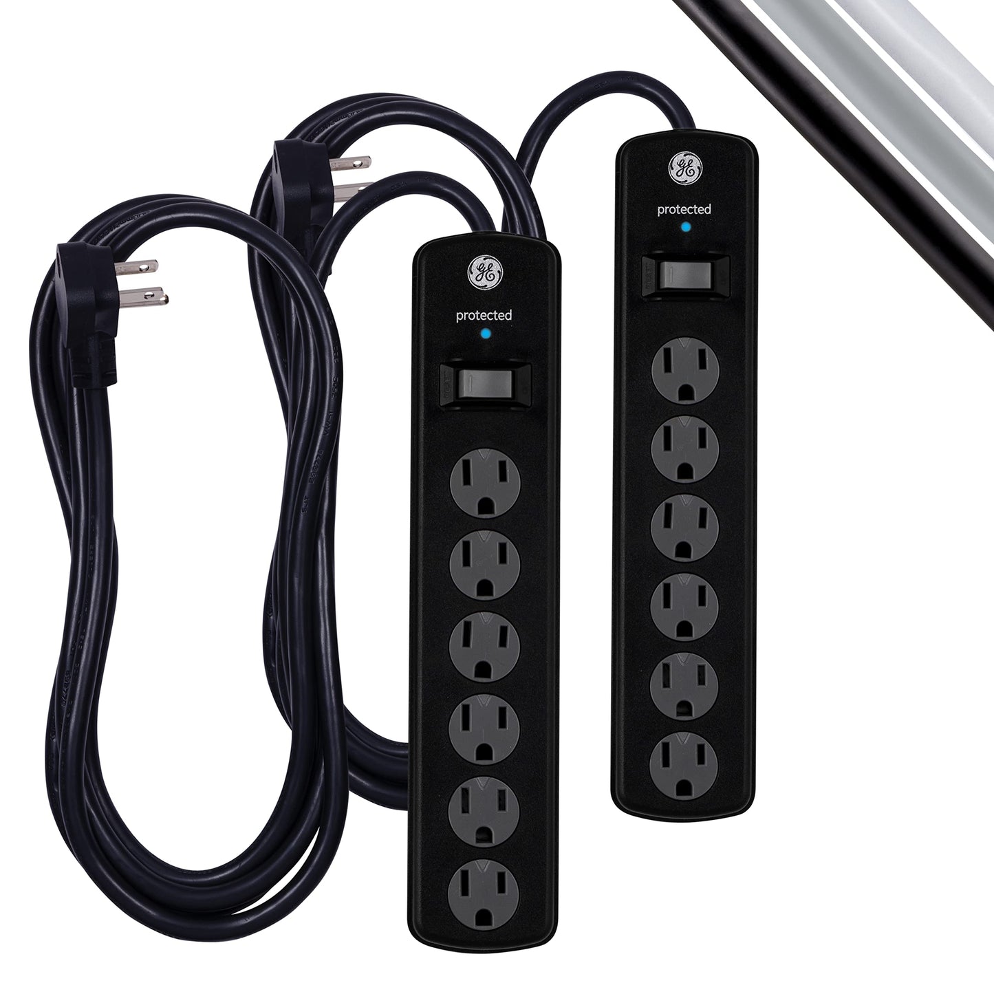 GE 6 Outlet Surge Protector Power Strip 125 Volts Model 54643