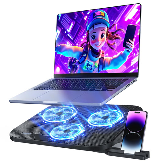 AISUNKUTECH 13.4" x 10.1" F3 Ultra Black Cooling Pad