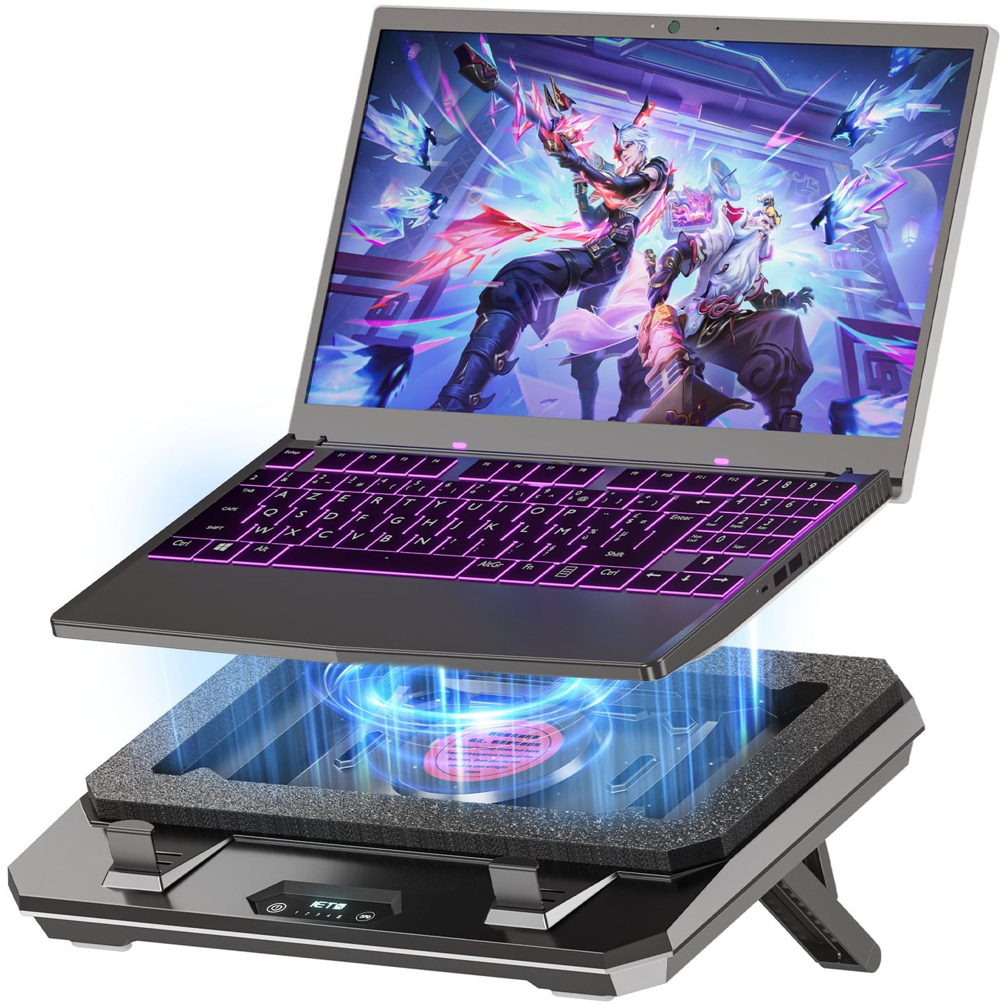 IETS 14.76" x 11" x 2" GT300B0(Basic) Metal, Plastic Laptop Cooling Pad
