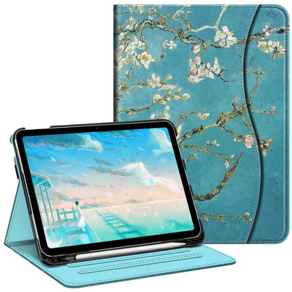 FINTIE Case for iPad 10.9 Inch 2022 and 11 Inch 2025, Hard Shell, Faux Leather, Microfiber, Adjustable Viewing Angles