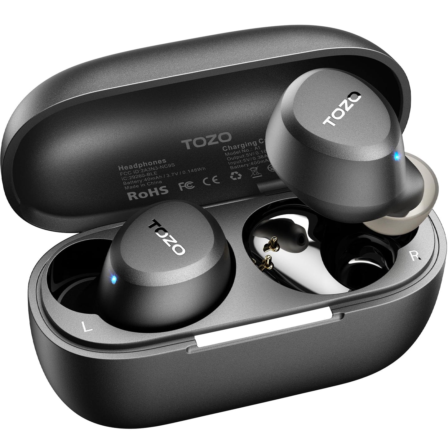 TOZO A1 Earbuds Wireless Bluetooth 5.3 Lightweight IPX5 In-Ear Headphones