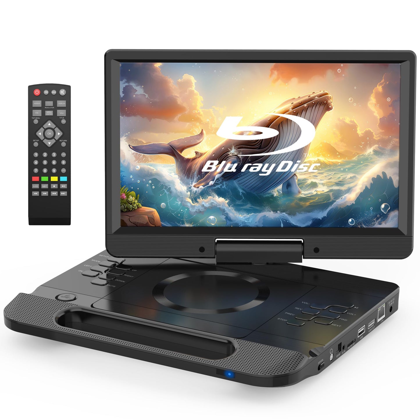 FANGOR 12 Inch F-BR114 1080P Portable Blu-ray Player