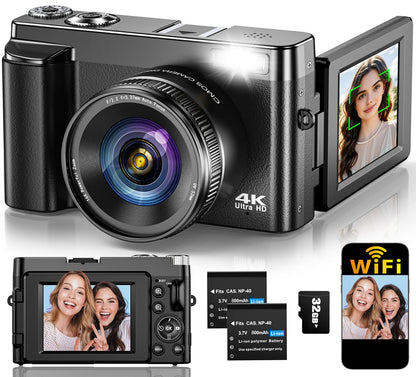 TEFTYMON 16mm DC101 64MP 4K Camera Compact Digital Vlogger