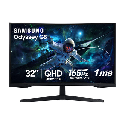 Samsung 32" Odyssey G55C LS32CG550ENXZA QHD 2560 x 1440 165Hz Curved LED Monitor