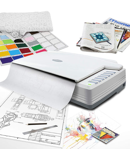 Plustek 15.75"D x 24.53"W x 5.51"H OpticPro A320E Image Scanner USB 800 DPI