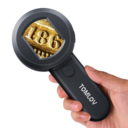 TOMLOV 2" P10 100x Digital Microscope LED Portable