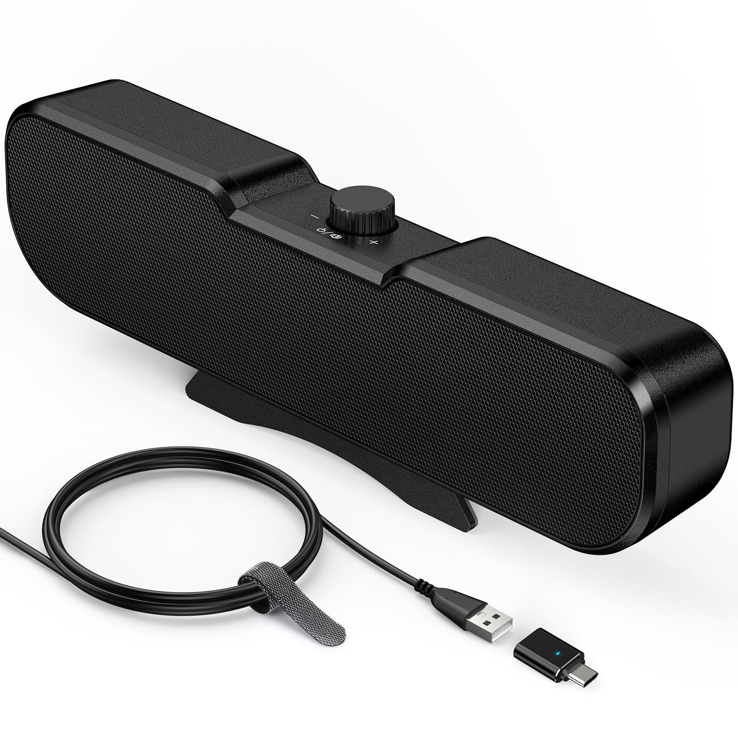 Cirqon 1.37in x 8.26in x 2.36in C1 Plastic Basic Speakers Clip On USB Audio
