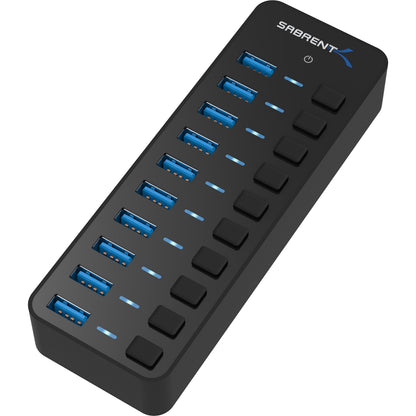 SABRENT 10-Port USB 3.0 Hub Model HB-BU10 Data Transfer Rate 5Gbps USB Ports 10