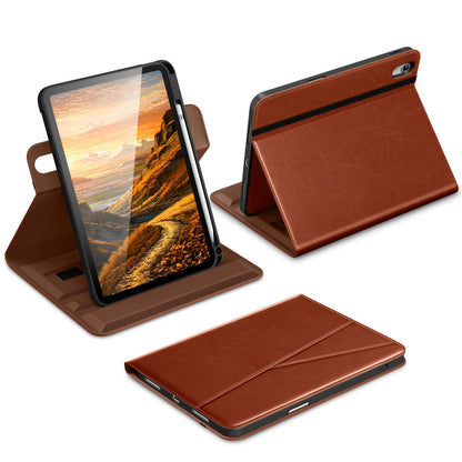 DTTO iPad Case 11th Generation A3354/A3355/A3356, 10th Generation A2696/A2757, Soft Faux Leather