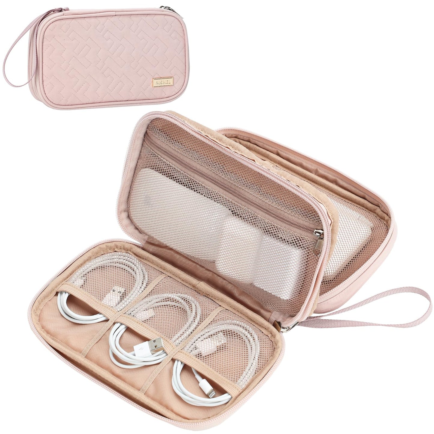 NISHEL Medium NS10A0213 Stylish Travel Accessory Travel Container Electronic Organizer