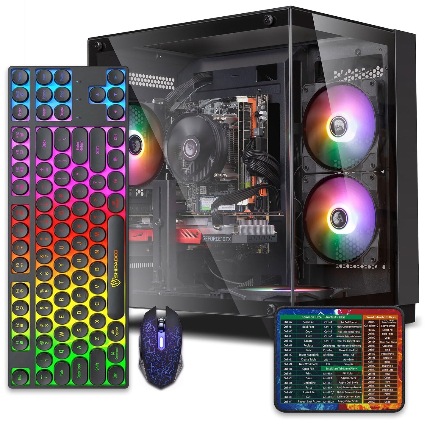 abytespark White AOV550 i5/16G/512GB/RX550 4G 1920x1080 Tower Computer