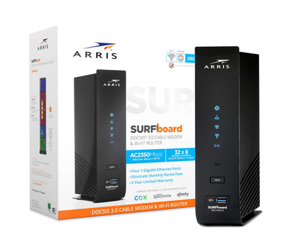 ARRIS SBG7600AC2 Cable Modem Router Combo DOCSIS 3.0 2350 Mbps