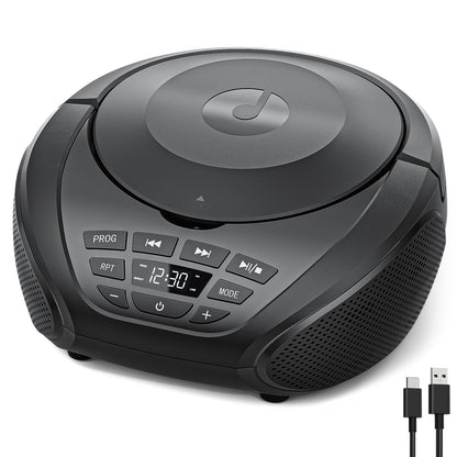 Gueray 2 Speaker Stereo CD Player B-03 Black Radio Boombox