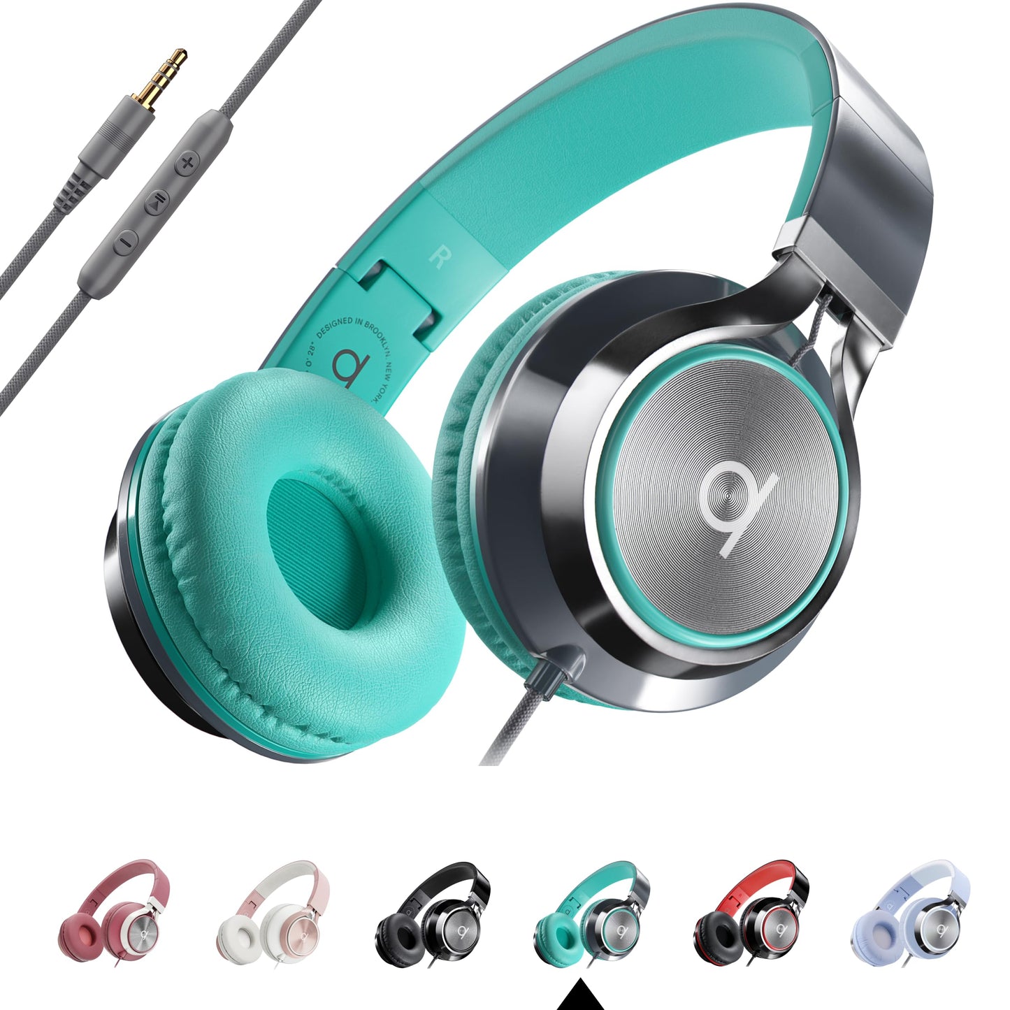 ARTIX CL750 On-Ear Headphones with Built-In Microphone—32 Ohms Impedance, Dynamic Driver, 40 mm Driver Size, 20 Hz - 20 kHz Frequency Response, Wired Connectivity