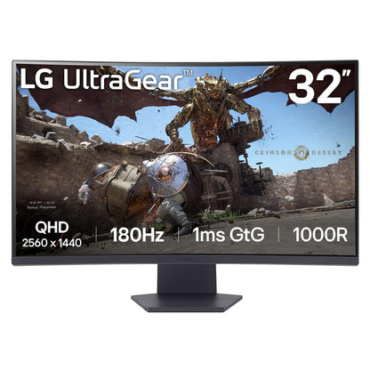 LG 32GS60QC-B 32 Inches 2560x1440 180 Hz VA Monitor