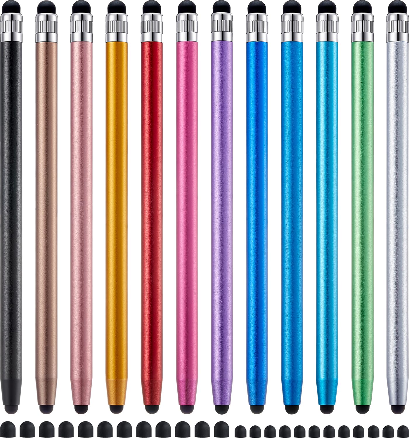 LINFANC 12Pcs LF1031 Stylus Pen Touchscreen Compatible Multi-Device
